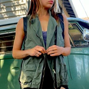 San Joy Army Green Jacket Medium